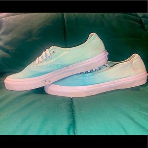 Vans Ombré Blue Green low profile Sneaker Shoes Sz mens 7 womens 9 -